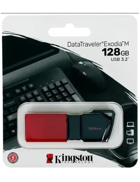 Kingston DataTraveler Exodia M 128GB USB 3.2 Clé USB DTXM/128GB noir/rouge
