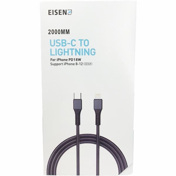 Eisenz USB-C to Lightning Câble 20cm PD 18W (EZ349)