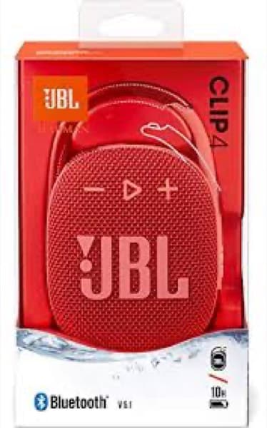 JBL Clip 4 Portable Bluetooth Enceinte rouge