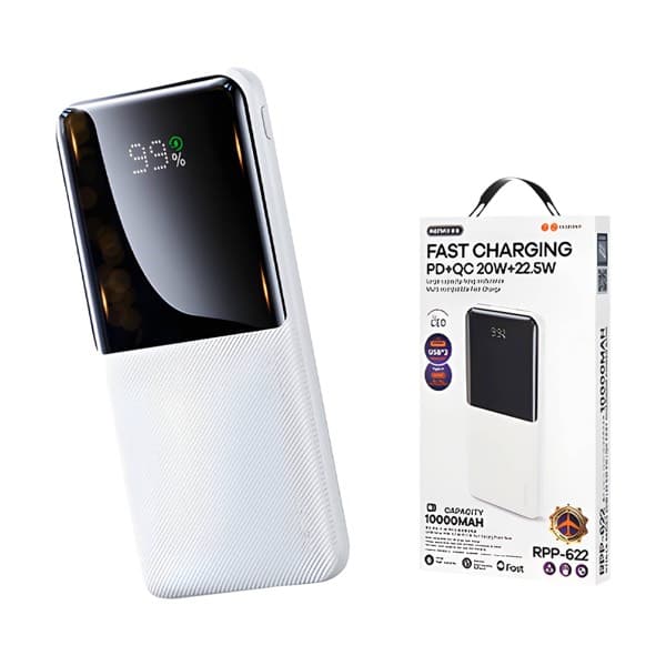 REMAX Batterie externe 10000mAh RPP-622 blanc