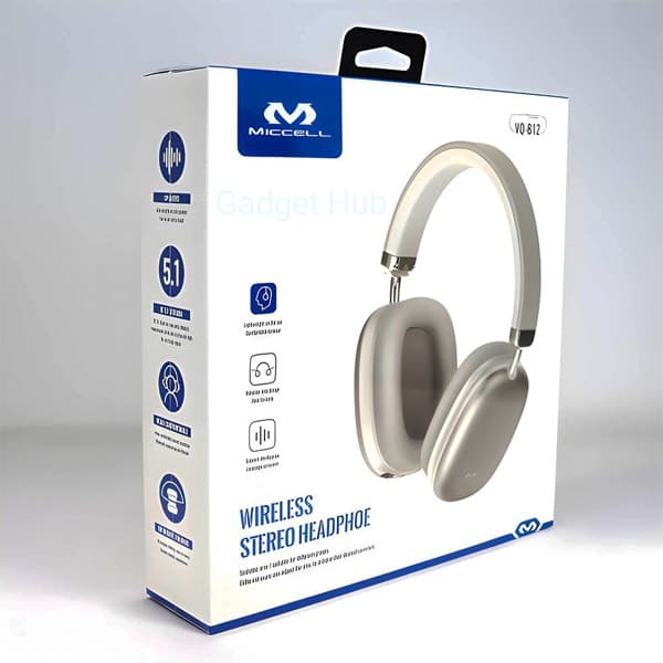 Miccell sans fil Stereo Casque blanc (VQ-B12)