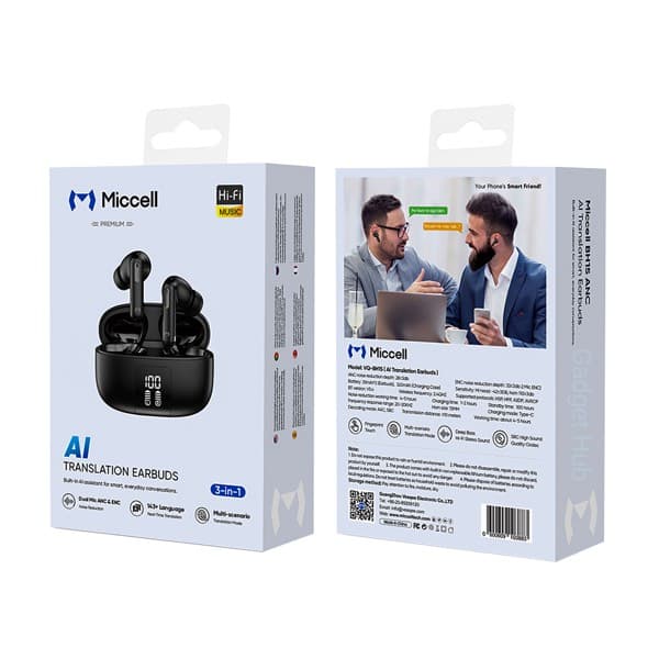 Miccell AI Translation sans fil Casque (VQ-BH15)