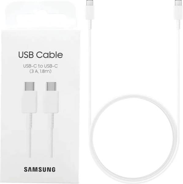 Samsung Original USB-C to USB-C 5A Câble 1.8m blanc EP-DX510
