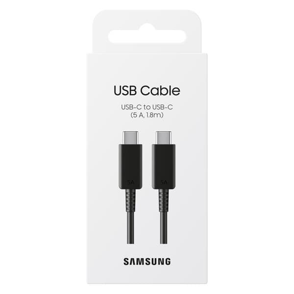 Samsung Original USB-C to USB-C 5A Câble 1.8m noir EP-DX510