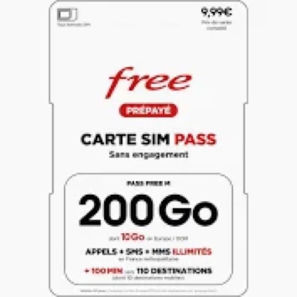 Free Prepaid SIM Card 200GB Unlimited Calls, SMS & MMS No Contract