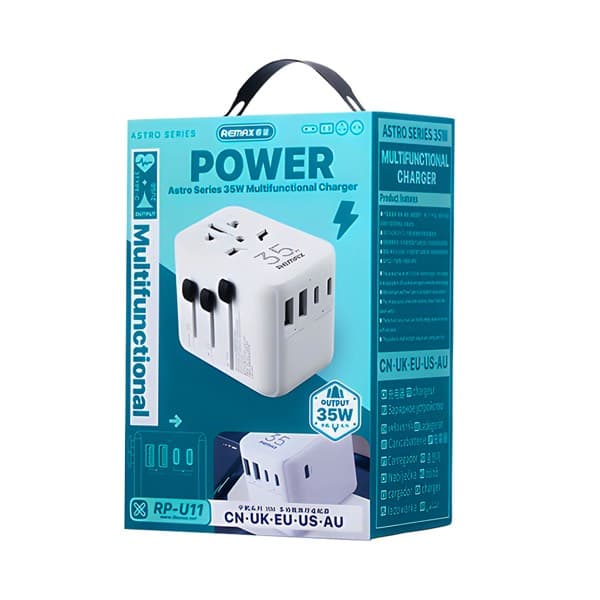 REMAX Astro Series 35W Multifunctional Travel Chargeur UK / US / EU / AU / CN RP-U11