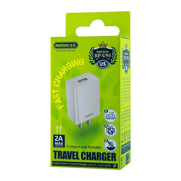 REMAX Kiddy Series 2.4A Travel Wall Chargeur RP-U95