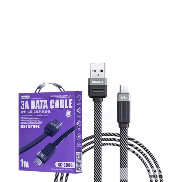 REMAX Janker RC-C083 USB-A to Micro USB Braided charge rapide Câble de données 3A