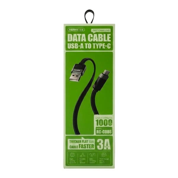 REMAX Janker RC-C086 USB-A to USB-C Braided charge rapide Câble de données 3A