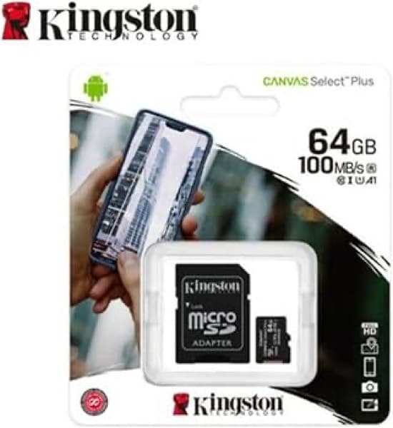 Kingston Canvas Select Plus 128GB microSD Carte mémoire avec SD Adaptateur (Original)