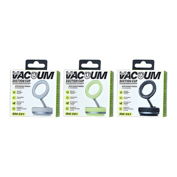 REMAX Multi-Functional Vacuum Suction Cup Rotatable Magnetic Phone Support RM-C51