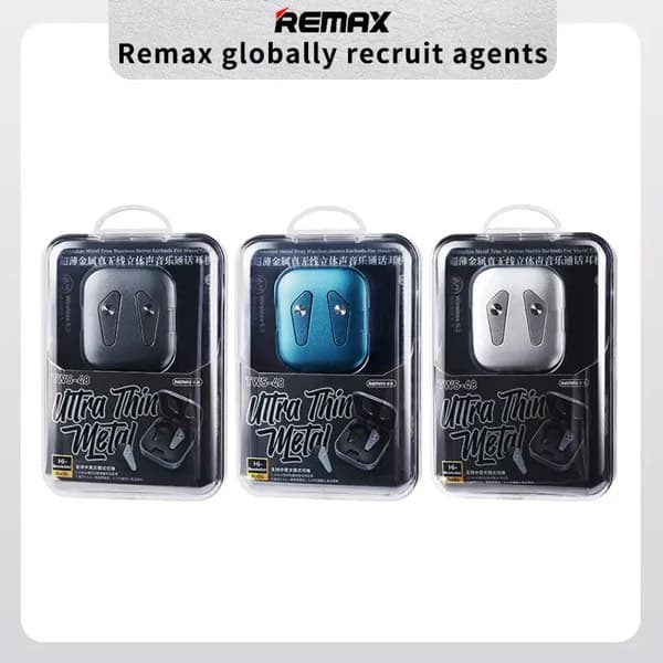 REMAX TWS-48 Metal In-Ear sans fil Écouteurs 300mAh noir