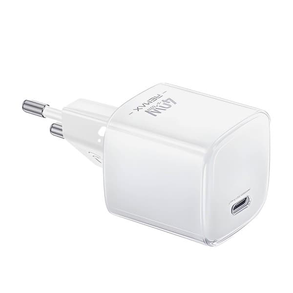 REMAX IceCrystal 60W GaN Travel Chargeur + USB-C to USB-C Câble de données Set CA-26 (C60W) EU blanc