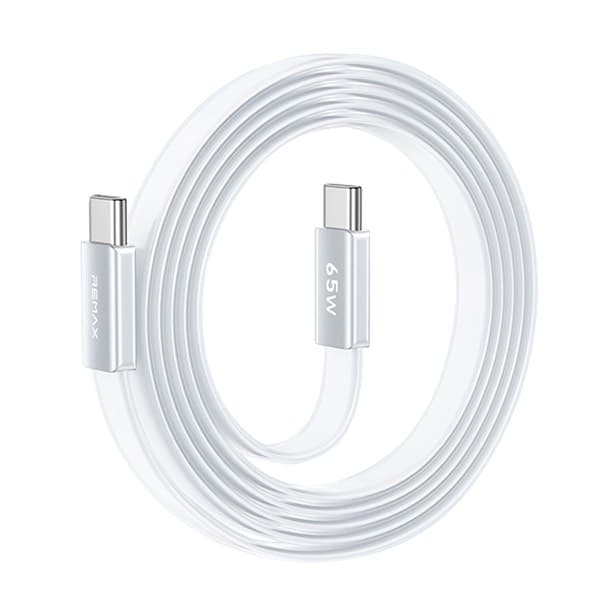 REMAX Ultimate Series 65W Ultra-Thin Braided Silicone charge rapide Câble de données 1.2M USB-C to USB-C CB35 