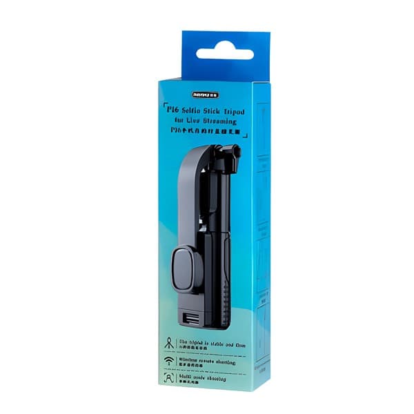 REMAX Selfie Stick Tripod for Live Streaming 1.3M P17 noir