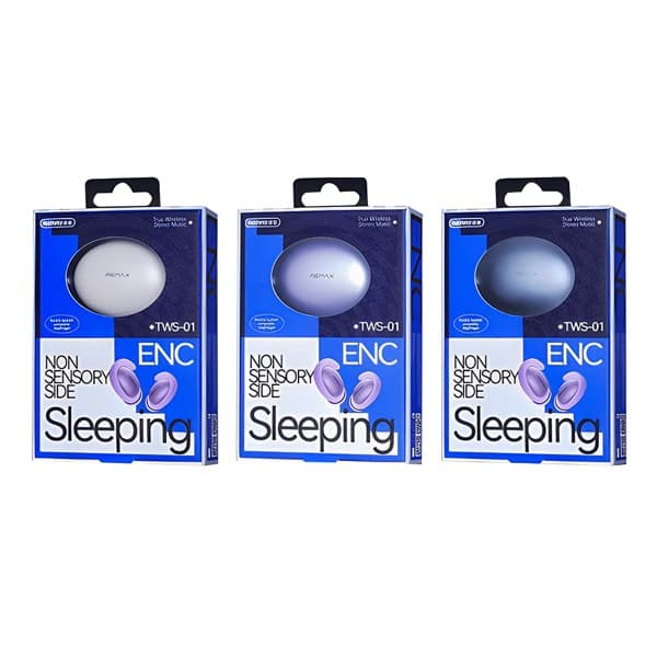 REMAX Sleep True sans fil Stereo Écouteurs for Music & Calls TWS-01 Grey