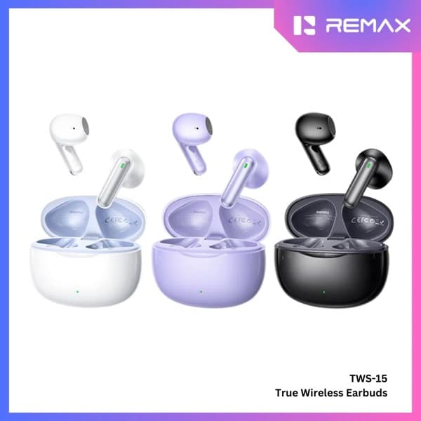 REMAX TWS-15 True sans fil Écouteurs for Music & Calls noir