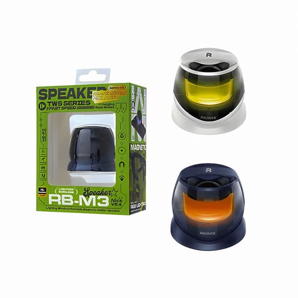 REMAX Lighting sans fil Portable Magnetic Support Enceinte 5W RB-M3 Gray