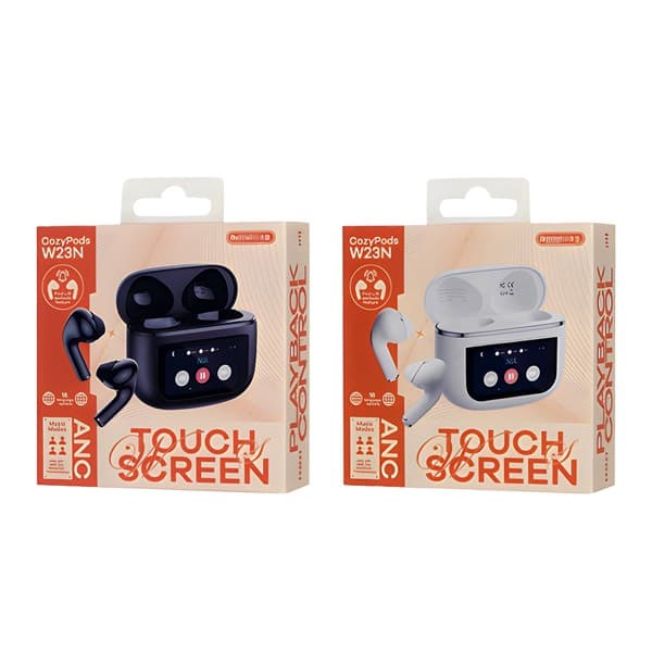 REMAX CozyPods W23N Touch Control Noise-Cancelling True sans fil Écouteurs noir