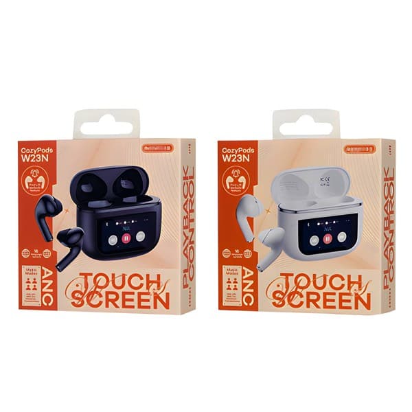 REMAX CozyPods W23N Touch Control Noise-Cancelling True sans fil Écouteurs blanc