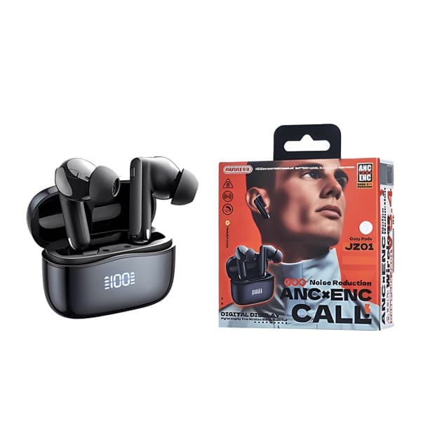 REMAX CozyPods JZ01 ANC Digital Display True sans fil Stereo Écouteurs for Music & Calls noir