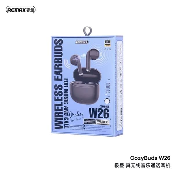 REMAX Keyzou Series CozyBuds W26 True sans fil Écouteurs for Music & Calls blanc