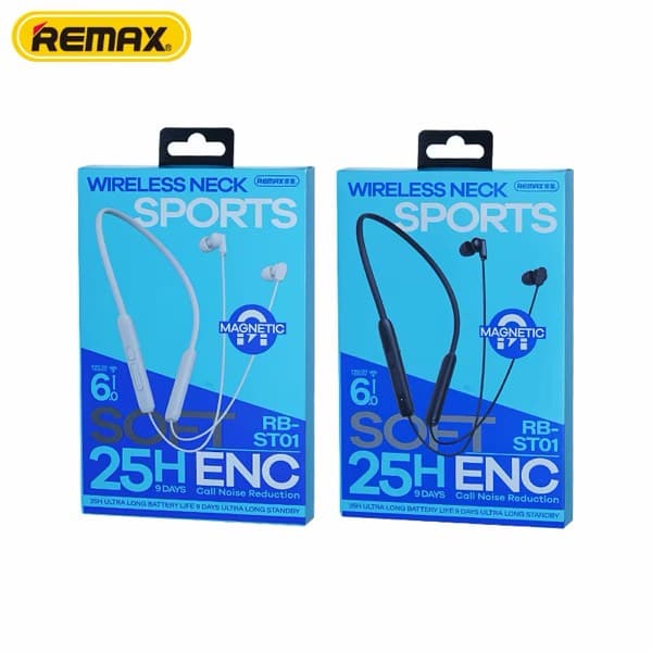 REMAX RB-ST01 sans fil Sports Neckband Écouteurs Beige
