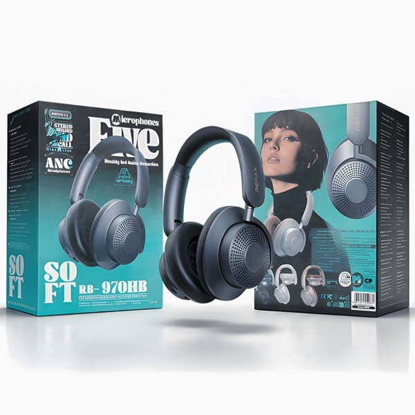 REMAX RB-970HB Surge Noise Cancelling sans fil Casque noir
