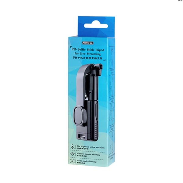 REMAX Selfie Stick Tripod for Live Streaming 0.8m P16 noir