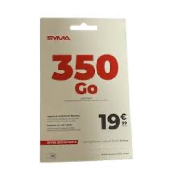 Syma SIM Card Unlimited Calls /SMS/ MMS + 350 GB of 5G Internet