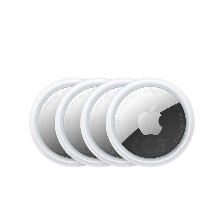 Pack de quatre traceurs Apple AirTag, visuel officiel