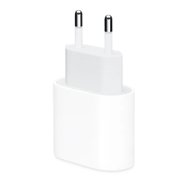 Chargeur secteur Apple 20 W USB-C blanc, visuel officiel