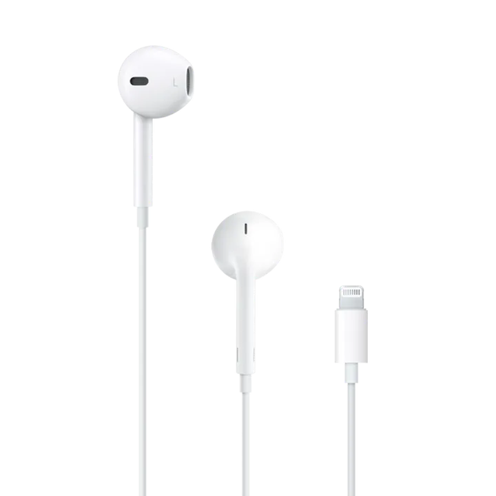 Écouteurs filaires Apple EarPods à connecteur Lightning, visuel officiel