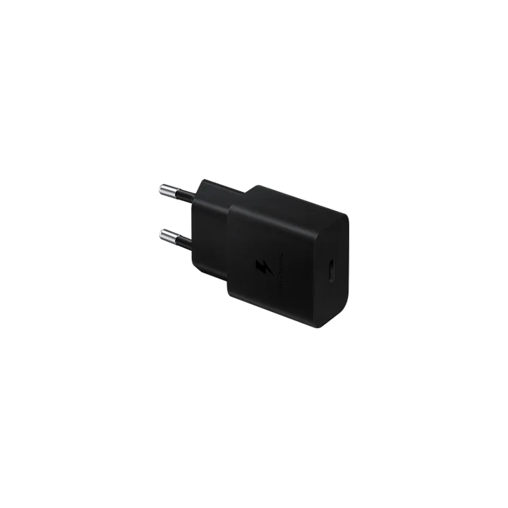 Chargeur secteur Samsung 15 W USB-C noir, visuel officiel