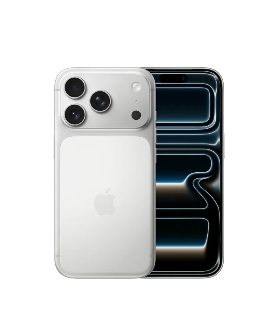 iPhone 17 Pro argent (visuel officiel)