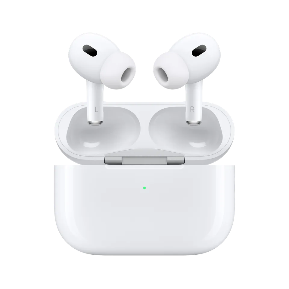 Apple AirPods Pro 2 et leur boîtier de charge USB-C, visuel officiel Apple