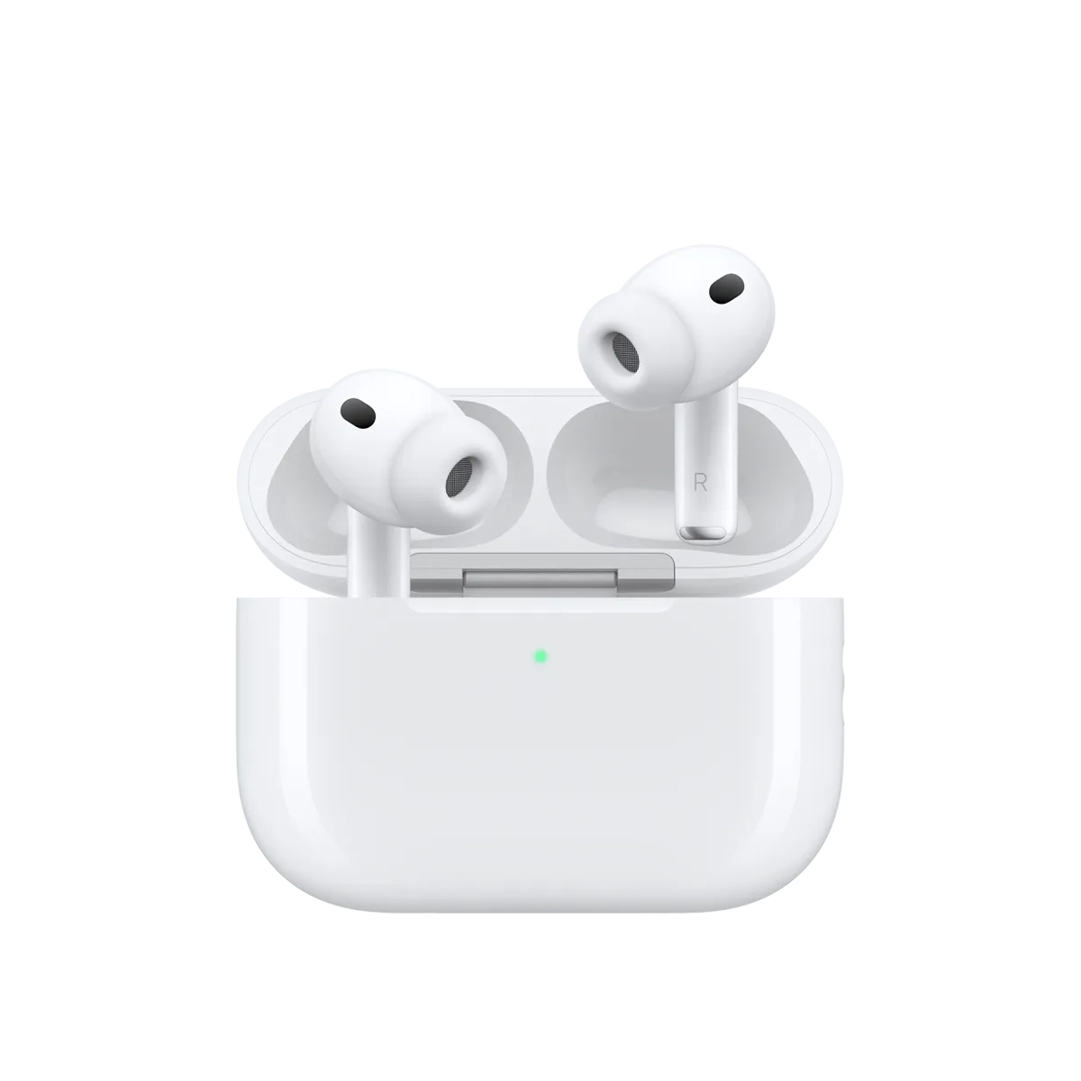 Apple AirPods Pro 3 et leur boîtier de charge, visuel officiel Apple
